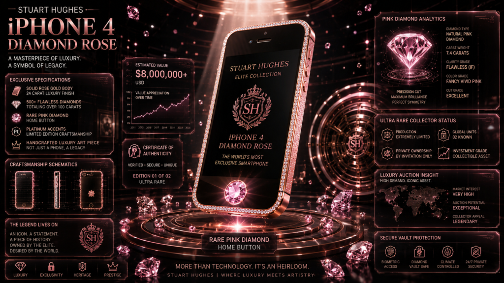 Stuart Hughes iPhone 4 Diamond Rose