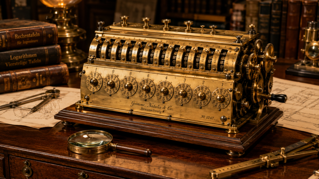 German 19th-Century Brass Calculator