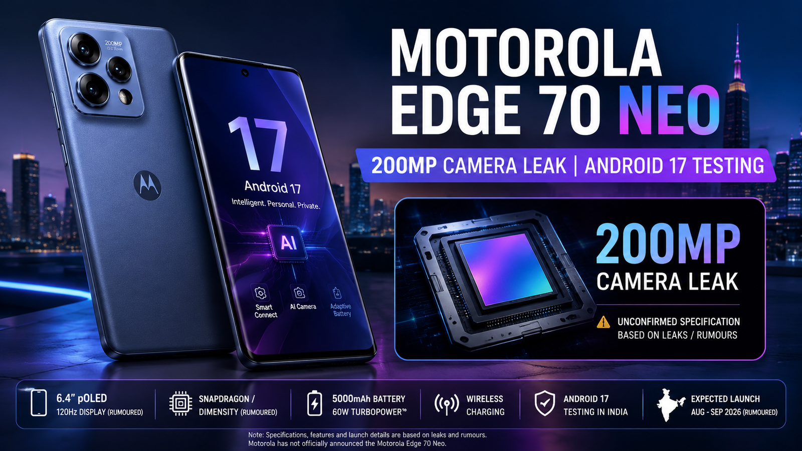 Motorola Edge 70 Neo: 200MP Camera Leak and Launch Motorola Edge 70 Neo: 200MP Camera Leak and Launch